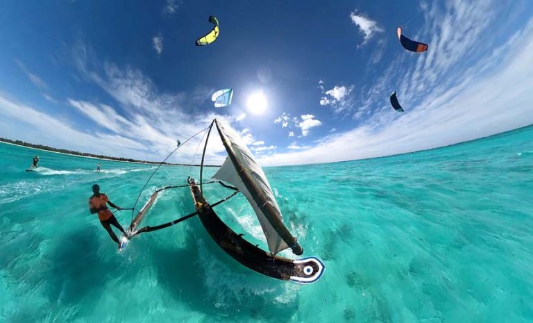 kite surf in Zanzibar