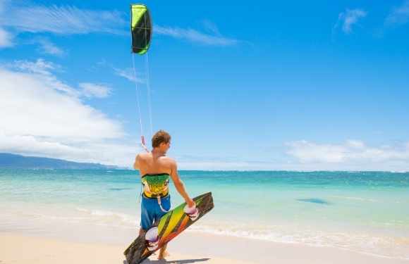 kite surfing kite and bar rental in zanzibar PAJE